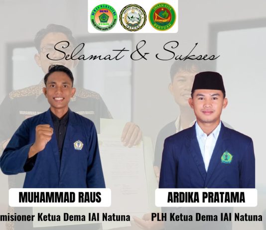 Estafet Kepemimpinan DEMA IAI Natuna Berlanjut, Ardika Pratama Resmi Jadi PLH Ketua DEMA Periode 2025–2026