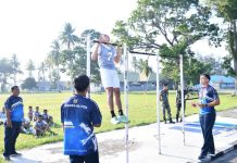 Casis Tamtama PK TNI AU Ikuti Tes Samapta A, B, dan C di Lanud Raden Sadjad Natuna