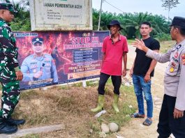 Polsek Banda Alam Bersama Koramil 18 Perkuat Pencegahan Karhutla