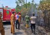Lima Jam Berjibaku, Polres Natuna dan Damkar Cegah Api Meluas