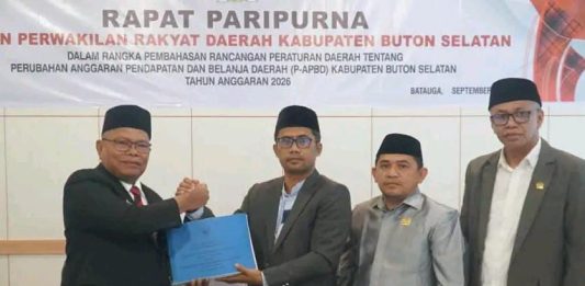 Pemkab dan DPRD Buton Selatan Sepakati Perubahan APBD 2026