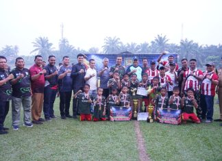 Bupati Asahan Tutup Turnamen Sepak Bola Rambate Rata Raya Cup U 10