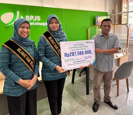 Hari Pelanggan Tahun 2026 BPJS Ketenagakerjaan Subulussalam serahkan Klaim Kematian