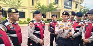 Satsamapta Polres Aceh Timur Perkenalkan Byrna SD sebagai Senjata Beladiri