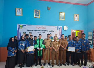 Lantik 11 Kepala Sekolah, Sekda Lingga Armia: Pendidikan Jalan Mengubah Masa Depan Anak
