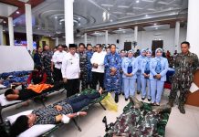 122 Kantong Darah Terkumpul, Lanud Raden Sadjad Bersama Tiga Matra TNI Gelar Donor Darah di Natuna