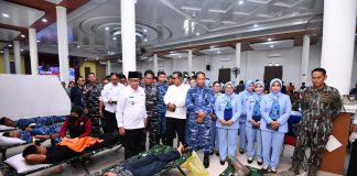 122 Kantong Darah Terkumpul, Lanud Raden Sadjad Bersama Tiga Matra TNI Gelar Donor Darah di Natuna