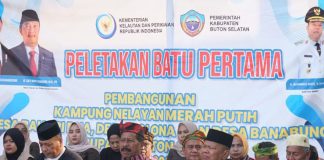 Dorong Penguatan Ekonomi Nelayan, Bupati Adios Letakkan Batu Pertama KNMP di Tiga Desa