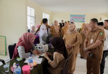 Bupati Kasmarni Tinjau Cek Kesehatan Gratis MAN 1 Bengkalis
