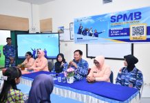Lanud Raden Sadjad dan Yasarini Pengurus Cabang Sosialisasikan SPMB SMA Pradita Dirgantara di Natuna