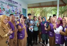 Pastikan Pelayanan Kesehatan Dasar Berjalan Optimal, Bupati Hj Kasmarni Tinjau Posyandu Kelapa Hijau 2