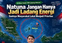 Natuna Jangan Hanya Menjadi Ladang Energi, Jadikan Kekayaan Alam Sebagai Jalan Menuju Kemajuan Masyarakat