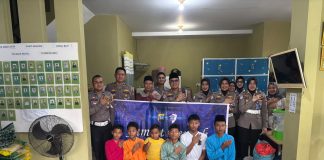 Semarak HUT Lalu Lintas Bhayangkara ke-71, Ditlantas Polda Kepri Hadir Berbagi untuk Warga