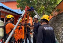 Asah Kesiapsiagaan, Kantor SAR Natuna Latih Rescuer Hadapi Evakuasi dari Sumur