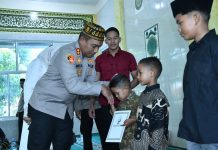 Peringati Maulid Nabi, Kapolres Aceh Timur Santuni Anak Yatim, Tekankan Teladan Akhlak Rasulullah