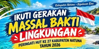 HUT ke-27 Natuna, Gerakan Tanam Terumbu Karang dan Bersih Pantai Digelar di Pulau Senua