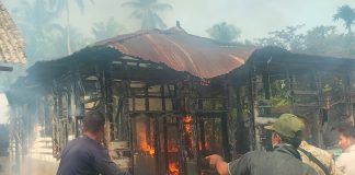 Kebakaran Hanguskan Sejumlah Rumah Warga di Desa Mantang Neuheuh, Aceh Timur