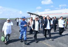 Danlanud Raden Sadjad Sambut Ketua MPR RI di Natuna, Dukung Kunjungan Kerja Perbatasan