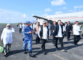 Danlanud Raden Sadjad Sambut Ketua MPR RI di Natuna, Dukung Kunjungan Kerja Perbatasan