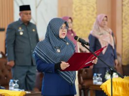 Lantik 83 Pejabat, Bupati Siak Afni: Jangan Cari Muka, Promosi Berdasarkan Kinerja