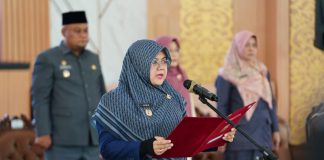 Lantik 83 Pejabat, Bupati Siak Afni: Jangan Cari Muka, Promosi Berdasarkan Kinerja