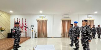 Perkuat Tugas Pertahanan di Natuna, Danlanal Ranai Kukuhkan Tiga Pejabat Strategis