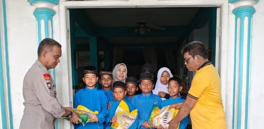 Ditbinmas Polda Kepri Salurkan Bantuan Beras untuk Panti Asuhan Miftahul Ulum Batam
