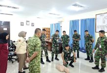 Bakti Kesehatan HUT ke-81 TNI, RSAU Lanud RSA Natuna Gelar Pelatihan Bantuan Hidup Dasar