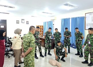 Bakti Kesehatan HUT ke-81 TNI, RSAU Lanud RSA Natuna Gelar Pelatihan Bantuan Hidup Dasar