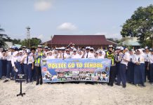 Polantas Karib Police Go To School, Satlantas Polresta Tanjungpinang Sosialisasikan Keselamatan Berlalu Lintas di SMPN 7