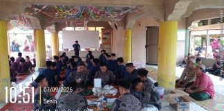 Ditengah Sisa Duka Banjir, Desa Senuebok Saboh Tetap Gembira Rayakan Maulid Nabi