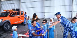 Lanud Raden Sadjad Kenalkan Dunia Kedirgantaraan kepada Anak Usia Dini