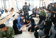 Lanud Raden Sadjad Latih Siswa Sekolah Rakyat Natuna Belajar Selamatkan Nyawa