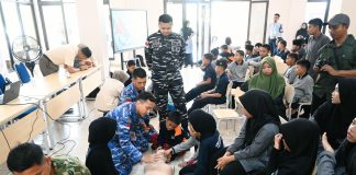 Lanud Raden Sadjad Latih Siswa Sekolah Rakyat Natuna Belajar Selamatkan Nyawa