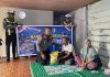 Hari Lalu Lintas ke-71, Satlantas Polres Natuna Salurkan Bantuan untuk Warga Sebadai Ulu