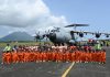 Pesawat Airbus A400M TNI AU Mendarat di Natuna, Siswa TK Angkasa Antusias Melihat dari Dekat