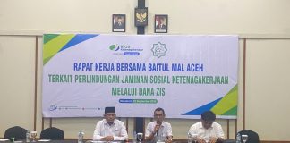 Lindungi Pekerja Rentan, Baitul Mal Aceh dan BPJS Ketenagakerjaan Bahas Optimalisasi ZIS