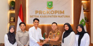 Dua Bulan Belajar di Prokopim, Empat Mahasiswa KPI IAI Natuna Resmi Selesaikan PKL