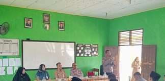 Cegah Kekerasan dan TPPO, Satbinmas Polres Natuna Edukasi Pelajar MTsN 2