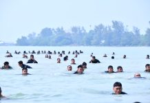 Lintas Medan Prajurit Lanud Raden Sadjad Tempuh Jalur Pantai Natuna