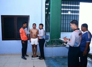 Casis Bintara PK TNI AU A-59 Jalani Pengukuran Fisik di Lanud RSA Natuna