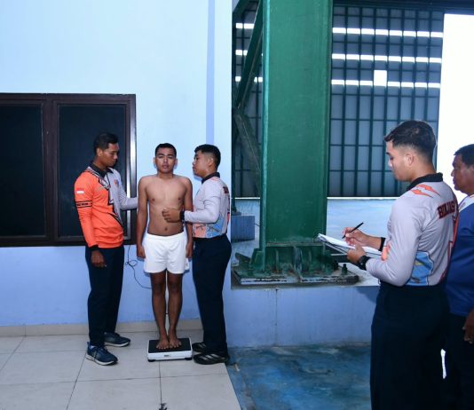 Casis Bintara PK TNI AU A-59 Jalani Pengukuran Fisik di Lanud RSA Natuna