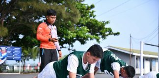 Casis Bintara TNI AU A-59 Panda Lanud RSA Natuna Jalani Uji Fisik, dari Lari 12 Menit hingga Renang