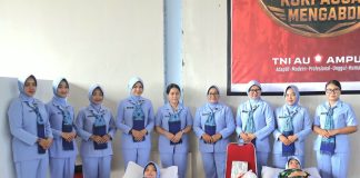 Personel Lanud Raden Sadjad dan PIA Ardhya Garini Sumbang Darah di HUT ke-79 Korpasgat