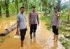 Kapolsek Simpang Jernih Pantau Banjir di Pante Kera, 30 KK Masih Mengungsi