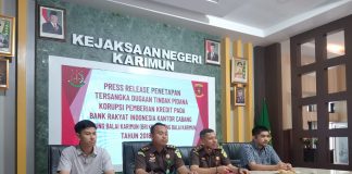 Kejari Karimun Tetapkan Mantan Marketing BRI Tersangka Korupsi KUR Rp740 Juta