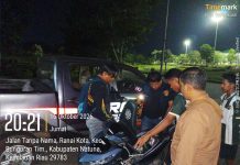 Satreskrim Polres Natuna Gelar Pagar Malam di Penagi, Hadirkan Rasa Aman bagi Warga