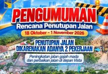Jalan Gajah Mada dan Depan Hotel Vista Ditutup, BP Batam Lakukan Pemasangan Box Culvert