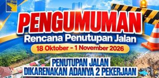 Jalan Gajah Mada dan Depan Hotel Vista Ditutup, BP Batam Lakukan Pemasangan Box Culvert