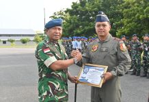 Danlanud RSA Natuna Apresiasi Dedikasi Dua Perwira Sebelum Bertugas di Satuan Baru
